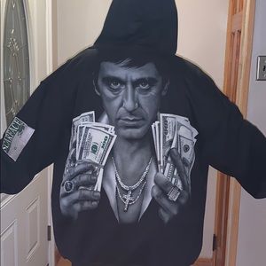 Authentic Scarface zip up hoodie